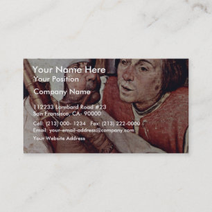 Tarjeta De Visita Detalle de Bauerntanzgässchen por Bruegel D. Ä.