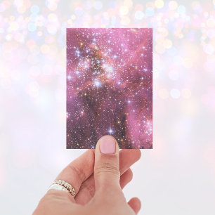 Tarjeta De Visita Detalle de NGC 346 en rosa