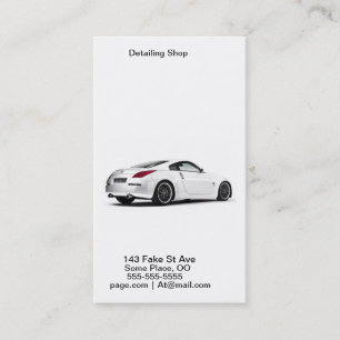 Tarjeta De Visita Detalle del coche