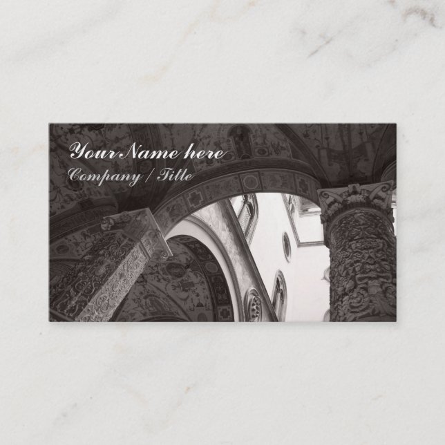 Tarjeta De Visita Detalle del patio (Anverso)