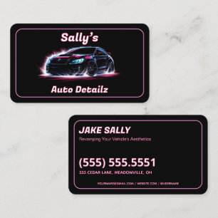 Tarjeta De Visita Detalleador de Autos