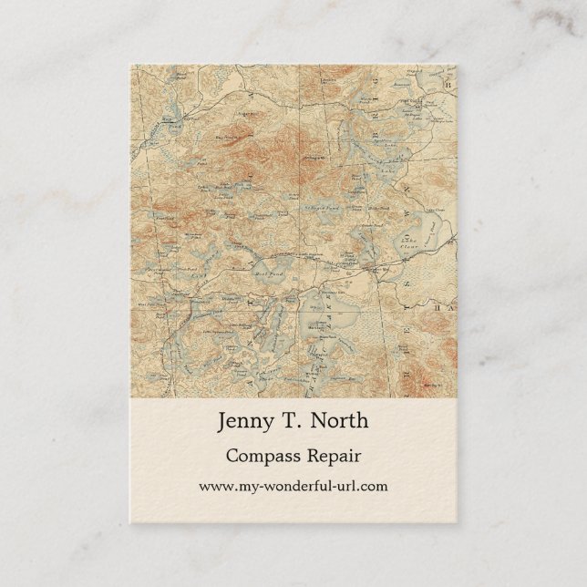 Tarjeta De Visita Detalles de la zona de canoa de Saint Regis en los (Anverso)