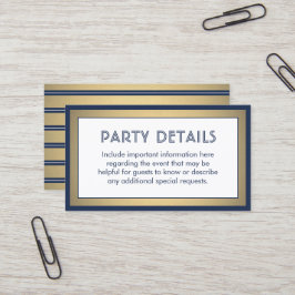 Tarjeta De Visita Detalles del paquete 100 Paquete Navy Blue, White 