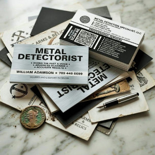 TARJETA DE VISITA (DETECCIÓN DE METALES PRO, DETECTORISTA) DETECCIÓN