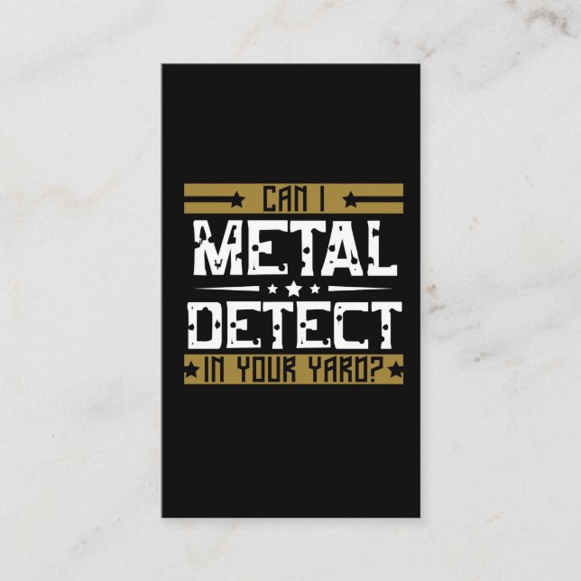 Tarjeta De Visita Detección del metal - puede yo detectar en su (Anverso)