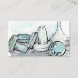 Tarjeta De Visita Detectando metalizado frascos de botellas de vidri