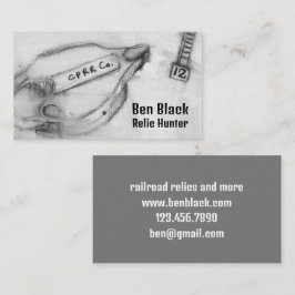 Tarjeta De Visita Detectando metalizado los clavos de la fecha de bl