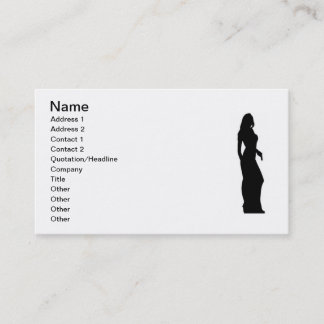 Tarjeta de visita detective femenina del agente