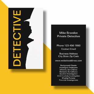 Tarjeta De Visita Detective investigador privado