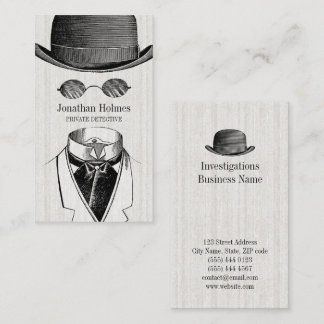 Tarjeta De Visita Detective invisible de hombre privado