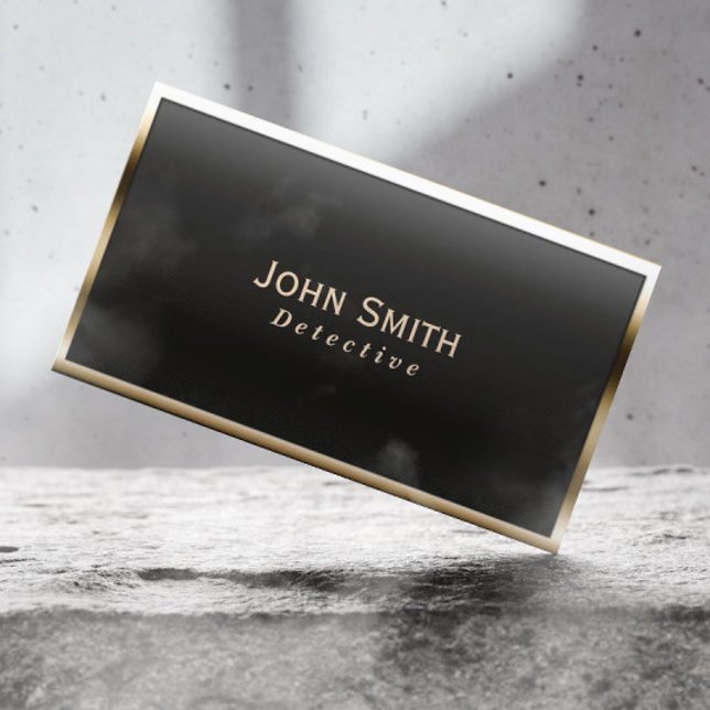 Tarjeta De Visita Detective Royal Gold Border (Subido por el creador)