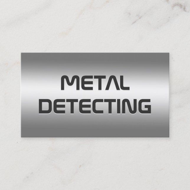 Tarjeta De Visita Detector de Metales (Anverso)