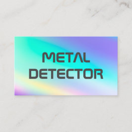 Tarjeta De Visita Detector metalizado