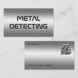 Tarjeta De Visita Detector Metalizado QR