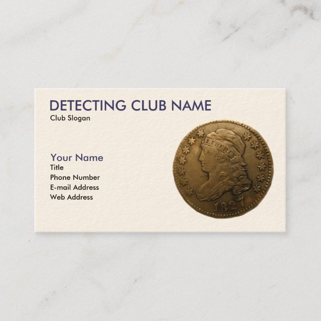 Tarjeta De Visita Detectorista americano (Anverso)