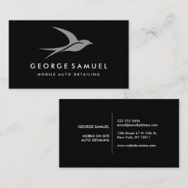 Tarjeta De Visita Detención automática | Logotipo de la tienda de re