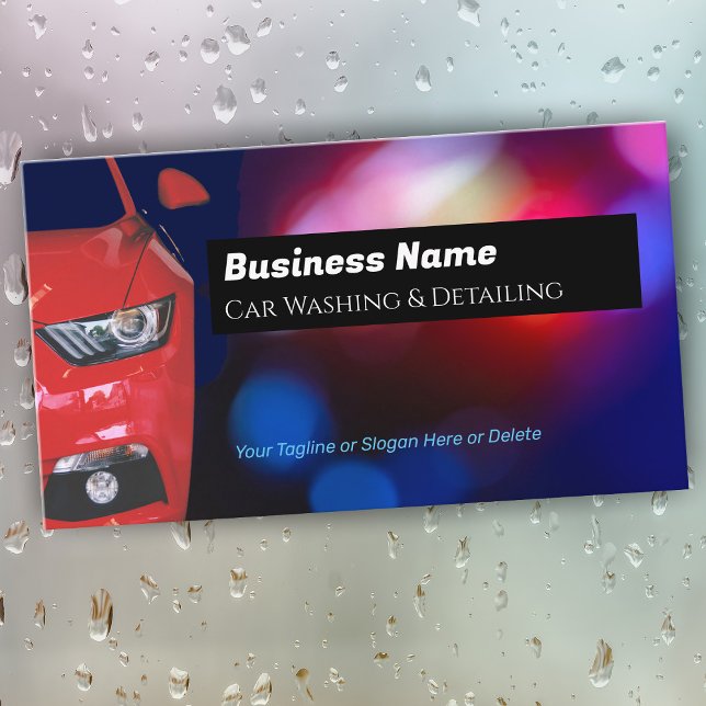 Tarjeta De Visita Detención de coches, Red Sports Car, código QR (Subido por el creador)