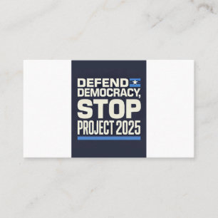Tarjeta De Visita Detener el proyecto 2025
