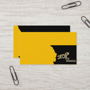 Tarjeta De Visita Detener la locura