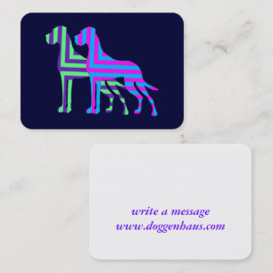Tarjeta De Visita Deutsche Doggen Visitenkarten