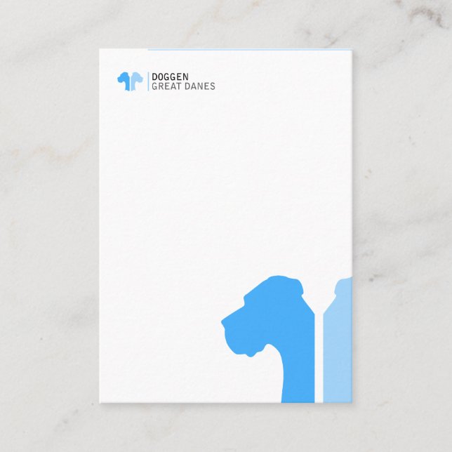 Tarjeta De Visita Deutsche Doggen Visitenkarten (Anverso)