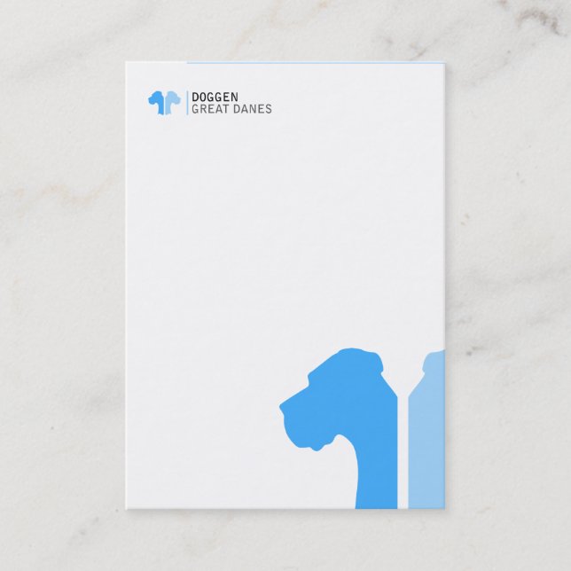 Tarjeta De Visita Deutsche Doggen Visitenkarten (Anverso)