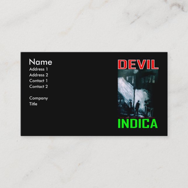 TARJETA DE VISITA DEVIL INDICA (Anverso)