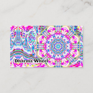 Tarjeta De Visita Dharma Wheel ( puedes cambiar las palabras )