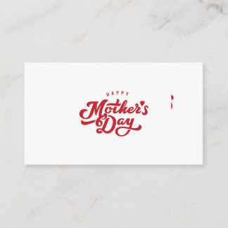 Tarjeta De Visita Día de la madre