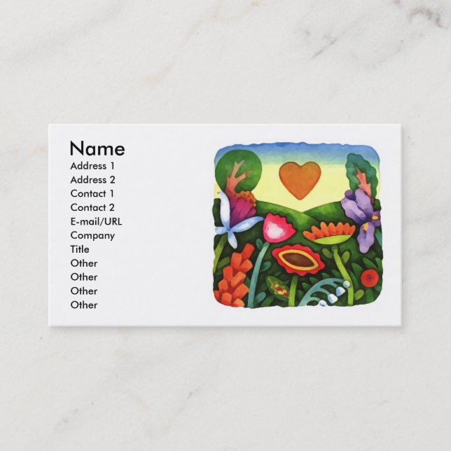 Tarjeta De Visita Día de la Tierra (Anverso)