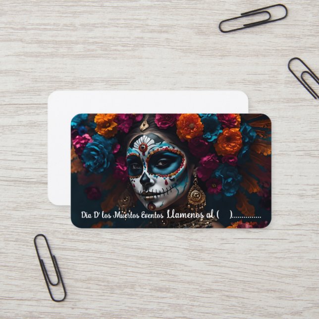 Tarjeta De Visita Dia de los muertos (Anverso/Reverso In Situ)