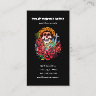 Tarjeta De Visita dia de los muertos