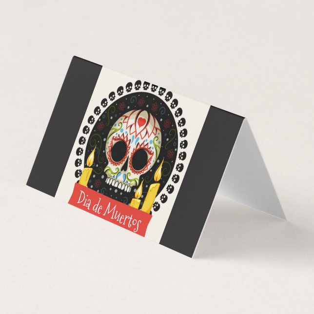 Tarjeta De Visita Día de muertos (Anverso)