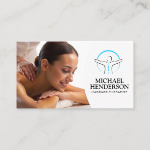 Tarjeta De Visita Día de Spa   Masaje de espalda