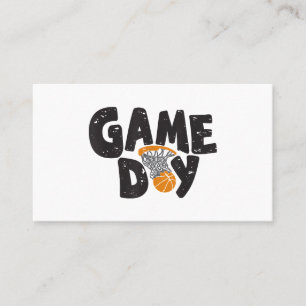 Tarjeta De Visita Día del Juego Baloncesto Divertido Jóvenes Hombres