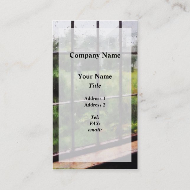 Tarjeta De Visita Día lluvioso (Anverso)