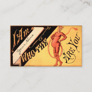 Tarjeta De Visita Diablo de época