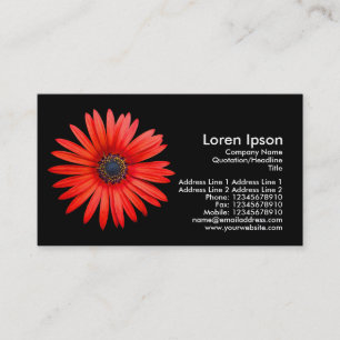 Tarjeta De Visita Diablo rojo - negro