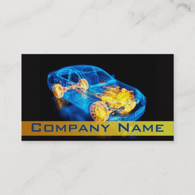 Tarjeta De Visita Diagnóstico automotriz/de las Carreras/del coche (Anverso)