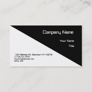 Tarjeta de visita diagonal hermosa