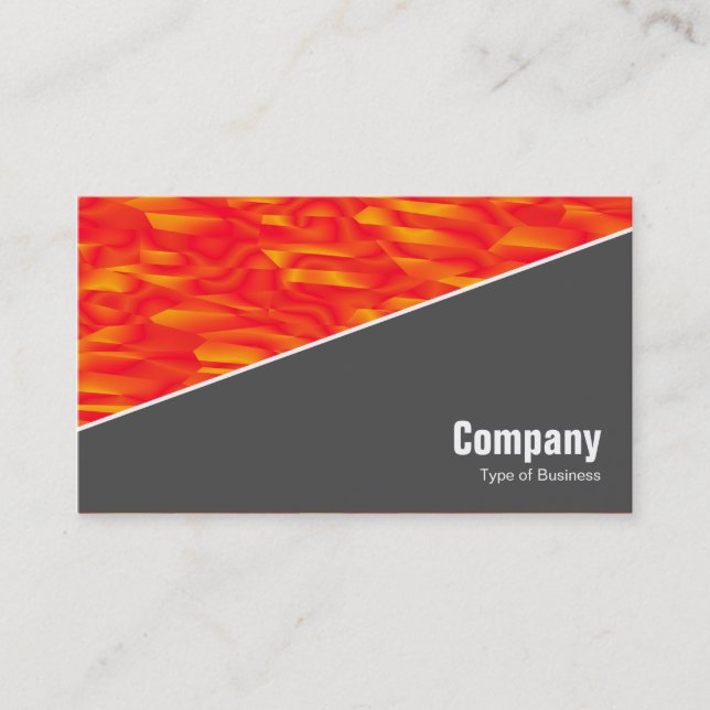 Tarjeta De Visita Diagonal V3 - 70pc Gris - Abstracto 080716(011) (Anverso)
