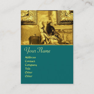 Tarjeta De Visita DIALECTICA ,amarillo dorado