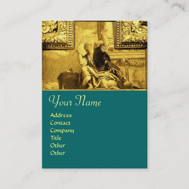 Tarjeta De Visita DIALECTICA ,amarillo dorado (Anverso)