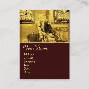 Tarjeta De Visita DIALECTICA ,amarillo dorado