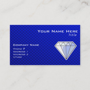 Tarjeta De Visita Diamante azul