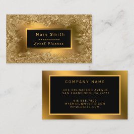 Tarjeta De Visita Diamante de oro moderno añade tu texto