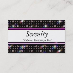 Tarjeta De Visita Diamante Deep Purple E200 de Bling
