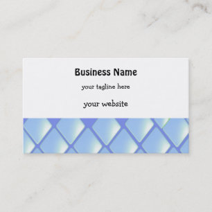 Tarjeta De Visita Diamantes acolchados azules