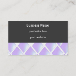 Tarjeta De Visita Diamantes acolchados púrpura