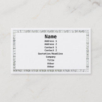 Tarjeta De Visita Diamantes-Blanco